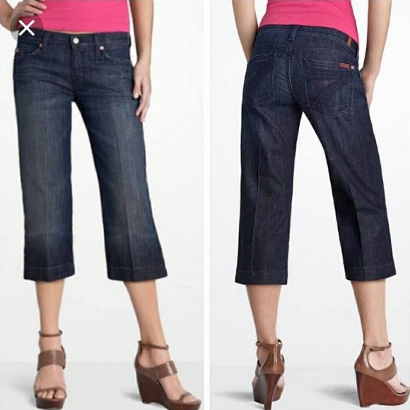 7 For All Mankind Crop Dojo Size 27 - Picture 1 of 16